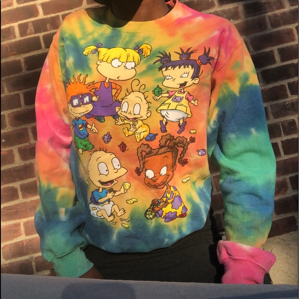 Tie dye Rugrat sweater🌈